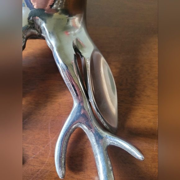 Metal Wall Mounted Stag Silver Head - Picture 4 of 5